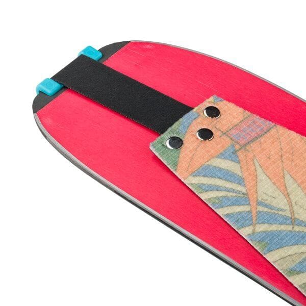 Ski skin tail connector with jungle print
