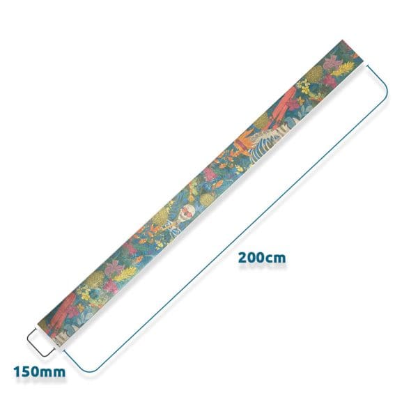 Dimensions of Jungle Print Naked Ski Skins