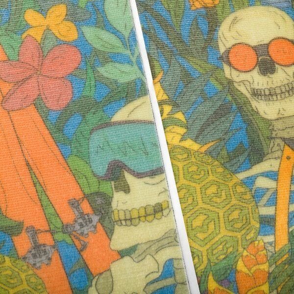 Jungle print climbing ski pattern