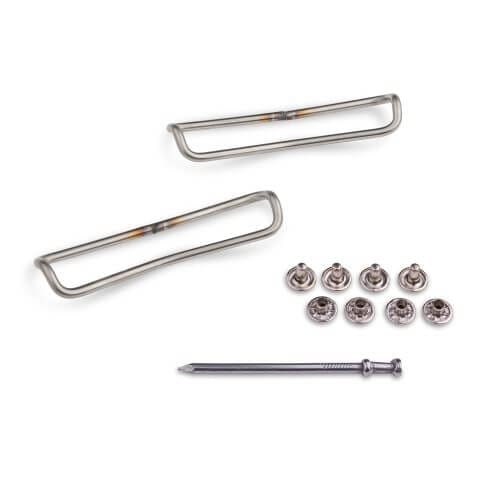 Standard wire clips with Rivets for ski skins
