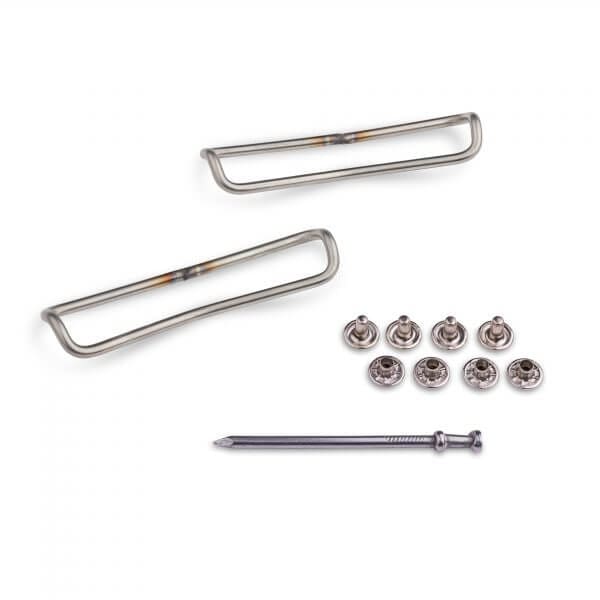 Standard wire clips with Rivets for ski skins